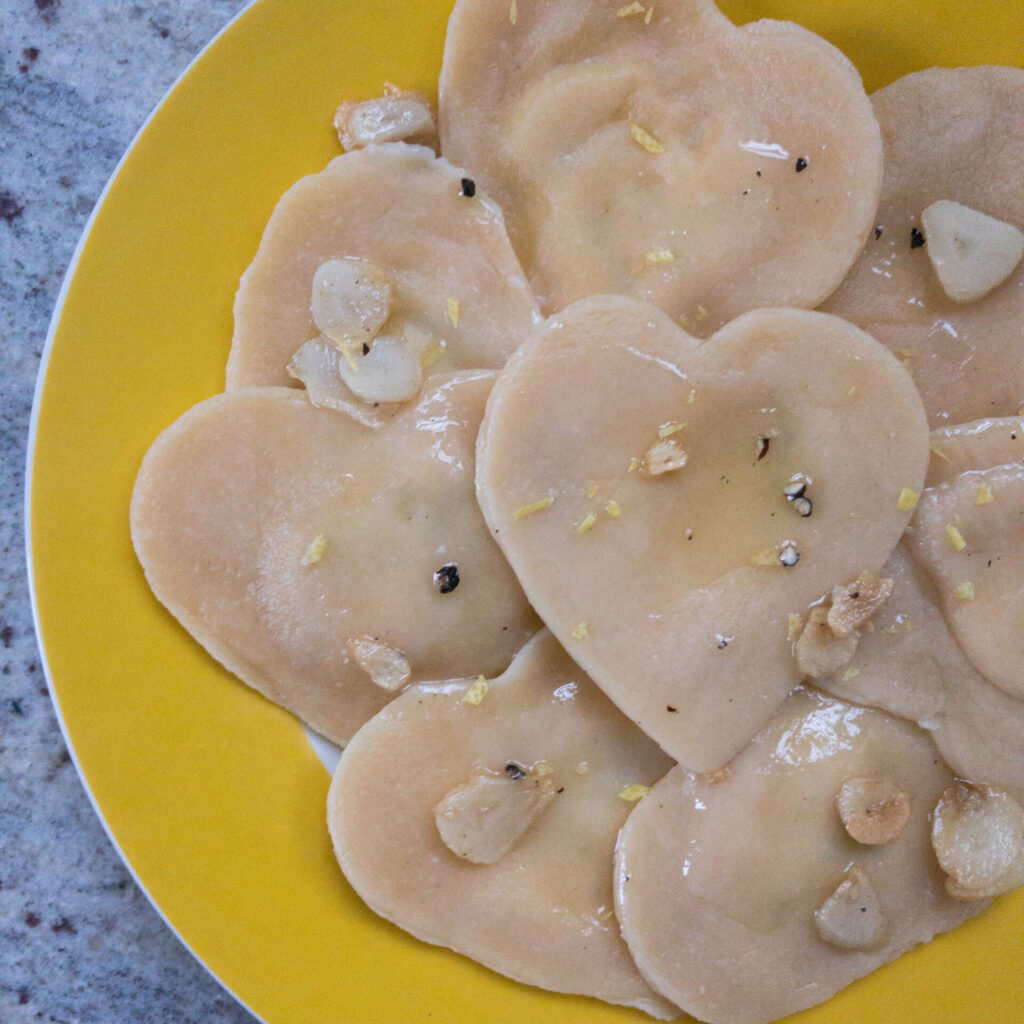 Ricotta Ravioli Herz