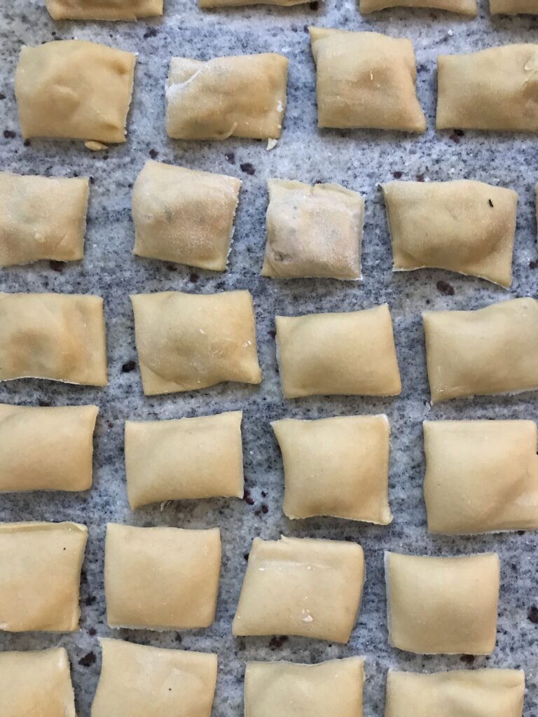 Ravioli fertig