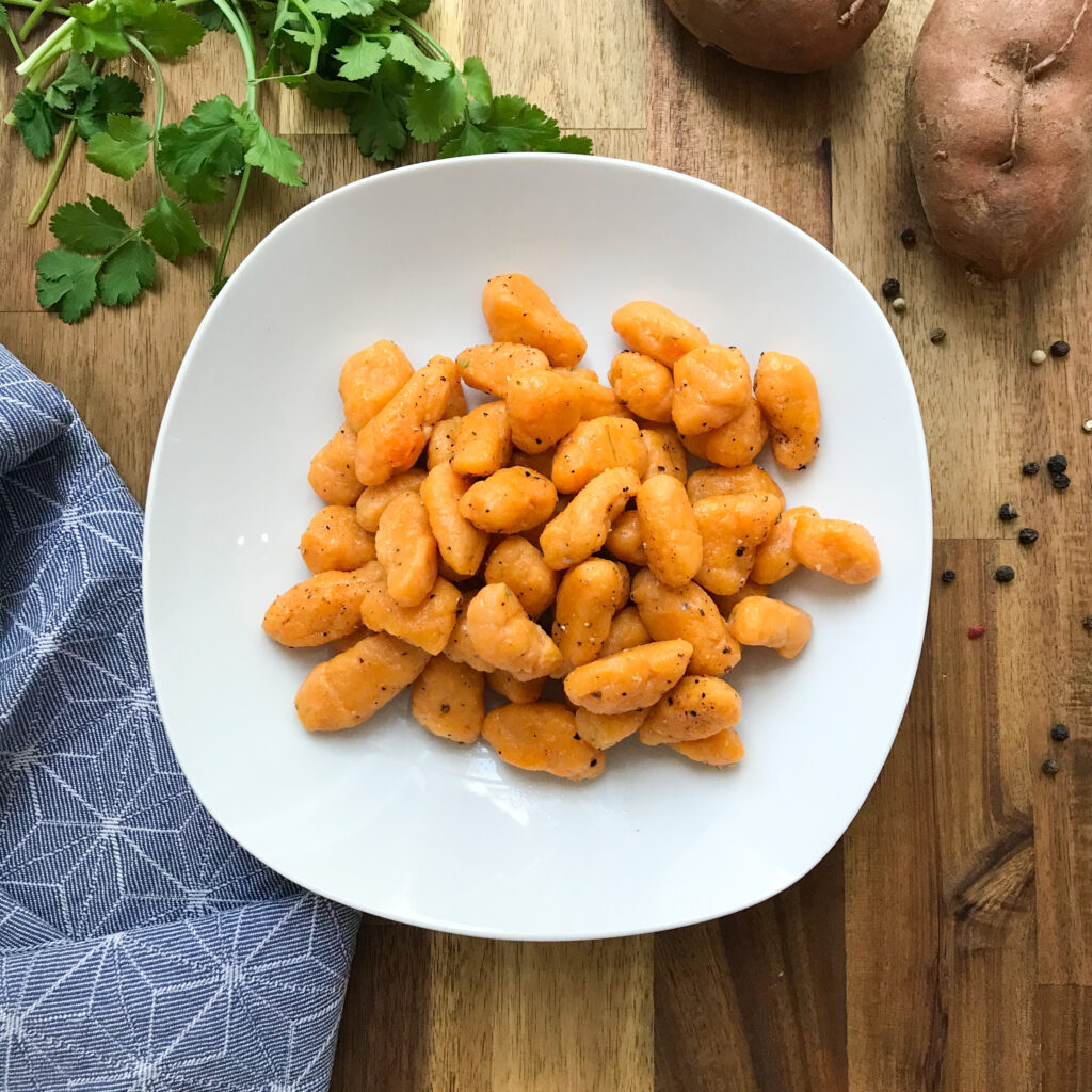 Gnocchi fertig angerichtet
