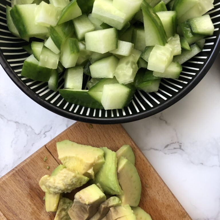 Avocado und Gurke